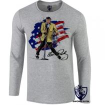 camiseta manga longa Infantil até Plus size Elvis Presley bandeira EUA musica rock camiseta manga longa Infantil até Plus size Elvis Presley bandeira EUA musica rock