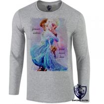 camiseta manga longa Infantil até Plus size forever sisters
