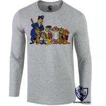 camiseta manga longa Infantil até Plus size gato manda chuva guarda belo top cat camiseta manga longa Infantil até Plus size gato manda chuva guarda belo top cat