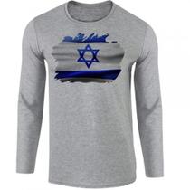 camiseta manga longa Infantil até Plus size Israel Oriente Médio