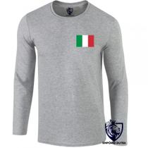 camiseta manga longa Infantil até Plus size Itália italiano europa