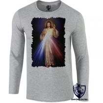 camiseta manga longa Infantil até Plus size Jesus Cristo DEUS coração sagrado cristão REI camiseta manga longa Infantil até Plus size Jesus Cristo DEUS coração sagrado cristão REI