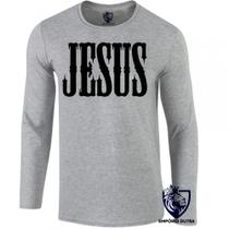 camiseta manga longa Infantil até Plus size Jesus Cristo DEUS Cristão nosso Rei camiseta manga longa Infantil até Plus size Jesus Cristo DEUS Cristão nosso Rei