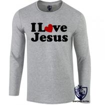 camiseta manga longa Infantil até Plus size Jesus Cristo DEUS i love you coração camiseta manga longa Infantil até Plus size Jesus Cristo DEUS i love you coração