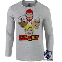 camiseta manga longa Infantil até Plus size jonny quest desenho retrô antigo hanna barbera camiseta manga longa Infantil até Plus size jonny quest desenho retrô antigo hanna barbera