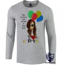 camiseta manga longa Infantil até Plus size Me leve à Nova York NY New York