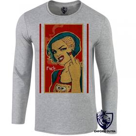 camiseta manga longa Infantil até Plus size mulher feminista feminismo - Empório Dutra