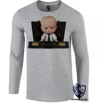 camiseta manga longa Infantil até Plus size poderoso chefinho chefão desenho filme camiseta manga longa Infantil até Plus size poderoso chefinho chefão desenho filme