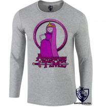 camiseta manga longa Infantil até Plus size Princesa Jujuba Hora da Aventura