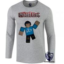 camiseta manga longa Infantil até Plus size roblox personagem game jogo pc skin