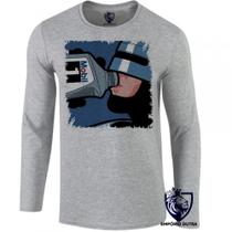 camiseta manga longa Infantil até Plus size Robocop Mobil camiseta manga longa Infantil até Plus size Robocop Mobil