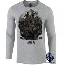 camiseta manga longa Infantil até Plus size The Walking Dead minha misericórdia