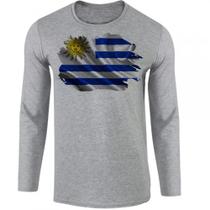 camiseta manga longa Infantil até Plus size Uruguai america