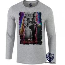 camiseta manga longa Infantil até Plus size WandaVision Tv Feiticeira Escarlate camiseta manga longa Infantil até Plus size WandaVision Tv Feiticeira Escarlate