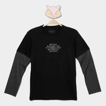 Camiseta Manga Longa Infantil Calvin Klein NYC Menino Camiseta Manga Longa Infantil Calvin Klein NYC Menino