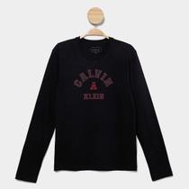 Camiseta Manga Longa Infantil Calvin Klein Varsity Menino