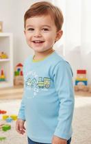 Camiseta Manga Longa Infantil Estampa Carros Nº 1 Ao 3 Camiseta Manga Longa Infantil Estampa Carros Nº 1 Ao 3