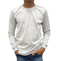 Camiseta Manga longa Infantil Juvenil Menino T-shirt Básica