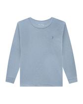 Camiseta Manga Longa Infantil Menino Em Suedine Onda Marinha Camiseta Manga Longa Infantil Menino Em Suedine Onda Marinha