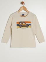Camiseta Manga Longa Infantil Para Menino - AREIA Camiseta Manga Longa Infantil Para Menino - AREIA