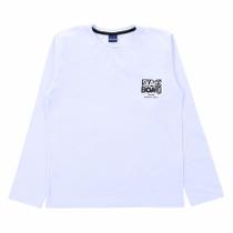 Camiseta Manga Longa Infranil Estampa Costas Skate Okyside Cor:BrancoTamanho:12 Camiseta Manga Longa Infranil Estampa Costas Skate Okyside Cor:BrancoTamanho:12