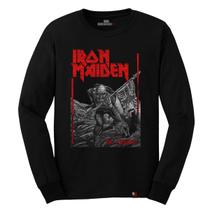 Camiseta Manga Longa Iron Maiden The Trooper Banda Rock