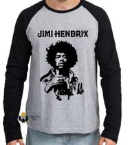 Camiseta Manga Longa Jimi Hendrix Woodstock