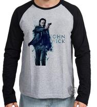 Camiseta Manga Longa John Wick Camiseta Manga Longa John Wick