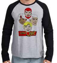 Camiseta Manga Longa Jonny Quest cabeças Camiseta Manga Longa Jonny Quest cabeças