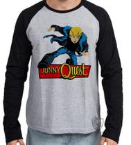 Camiseta Manga Longa Jonny Quest casaco Camiseta Manga Longa Jonny Quest casaco