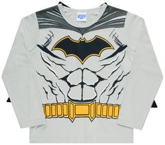 Camiseta Manga Longa Kamylus Batman com Capa