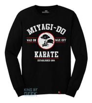 Camiseta Manga Longa Karatê Kid Mestre Miyagi Cobra Kai