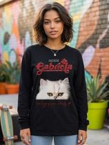 Camiseta Manga Longa Katseye Gabriela I'm Begging You Tamanho:PPCor:Preto Camiseta Manga Longa Katseye Gabriela I'm Begging You Tamanho:PPCor:Preto