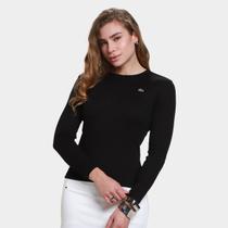 Camiseta Manga Longa Lacoste Core Essentials Feminina Camiseta Manga Longa Lacoste Core Essentials Feminina