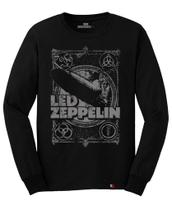 Camiseta Manga Longa Led Zeppelin Camiseta Manga Longa Led Zeppelin