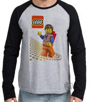 Camiseta Manga Longa Lego Emmet Brickowski