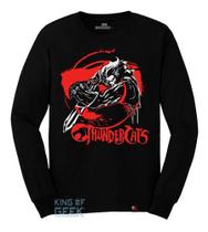 Camiseta Manga Longa Lion Thundercats Blusa Olho De Thundera