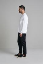Camiseta Manga Longa Malha Comfort - Branco Camiseta Manga Longa Malha Comfort - Branco