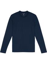 Camiseta Manga Longa Malwee 1000006660 Masculina Ribana Algodão T. P/XGG
