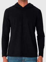 Camiseta Manga Longa Malwee 1000126884 Masculina Com Capuz Malha Piquet T. M/XGG