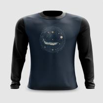 Camiseta Manga Longa Mapa Celestial Galáxias