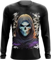 Camiseta Manga Longa Máscara de Fantasma Ghost 1