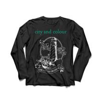 Camiseta Manga Longa Masculina City And Colour Folk