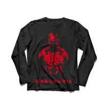 Camiseta Manga Longa Masculina Demolidor Camiseta Manga Longa Masculina Demolidor