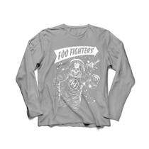 Camiseta Manga Longa Masculina Foo Fighters Camiseta Manga Longa Masculina Foo Fighters