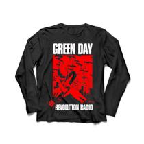 Camiseta Manga Longa Masculina Green Day 2