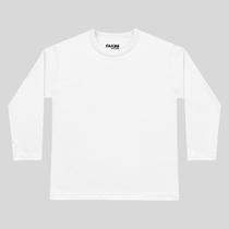 Camiseta Manga Longa Masculina Infantil Algodão Fakini