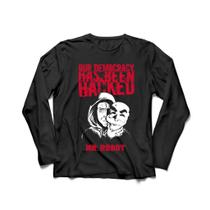 Camiseta Manga Longa Masculina Mr. Robot Série