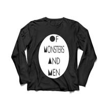 Camiseta Manga Longa Masculina Of Monsters And Men Camiseta Manga Longa Masculina Of Monsters And Men