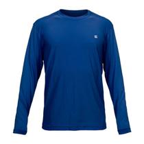 Camiseta Manga Longa Masculina Proteção UV Azul Marinho - Curtlo